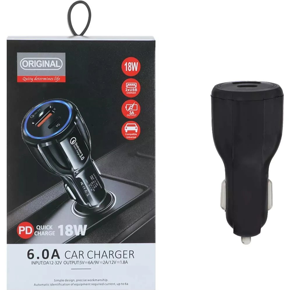 شارژر فندکی تسکو مدل TE-348 | توان ۱۸ وات فست شارژ